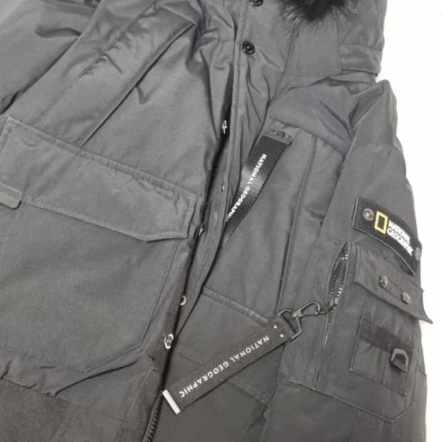 내셔널 지오그래픽 타루가 패딩 블랙 L 네셔널 지오그래픽