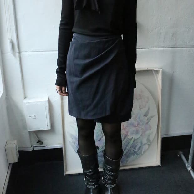 3.1 필립 림 드레이프 랩 스커트 