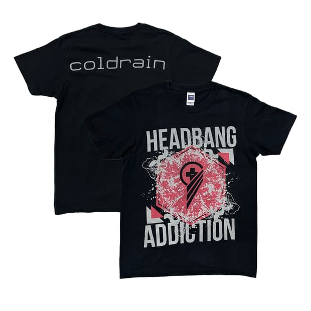 COLDRAIN band printing t-shirt