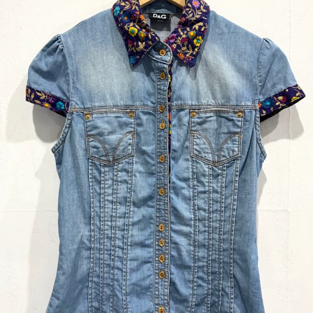 돌체앤가바나 D&G 데님 셔츠 40 정품