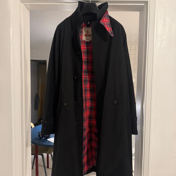 바라쿠타 G10 코튼 트렌치 레인 싱글코트 맥코트