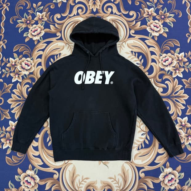 (M)오베이 OBEY 빅로고 후드티셔츠