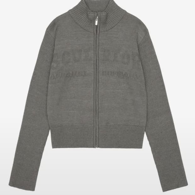 스컬프터 니트 집업 m