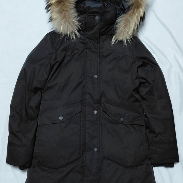 블랙야크 여성 블랙 롱패딩 90