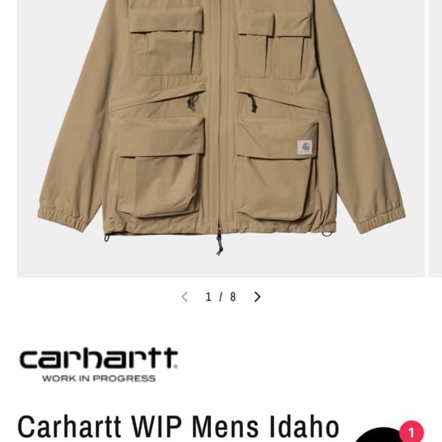 칼하트 WIP 아이다호 재킷 Carhartt WIP Idaho jacke