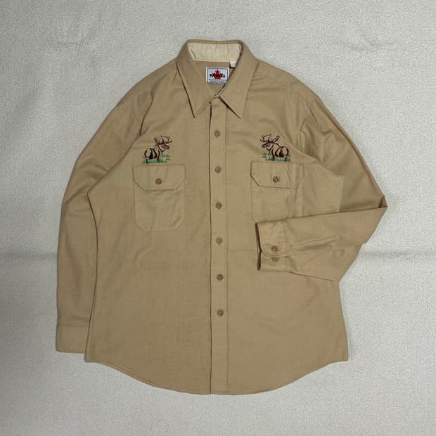 MWG 무스 자수 헌팅 워크 셔츠
