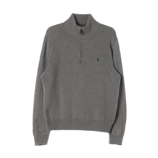 폴로 랄프로렌 그레이 포니 하프집업 니트 M