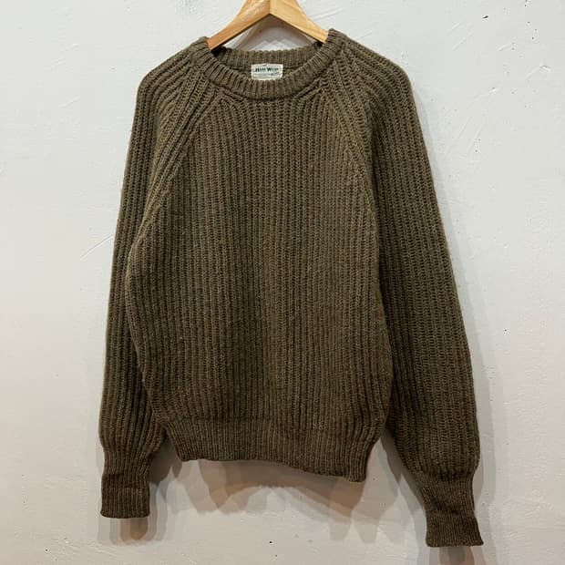 빔즈 하드웨어 퓨어울 니트 스웨터 Made in HK