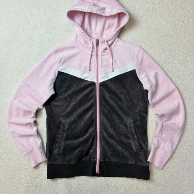 나이키 09FW Y2K 벨벳 후드 집업 PN5791