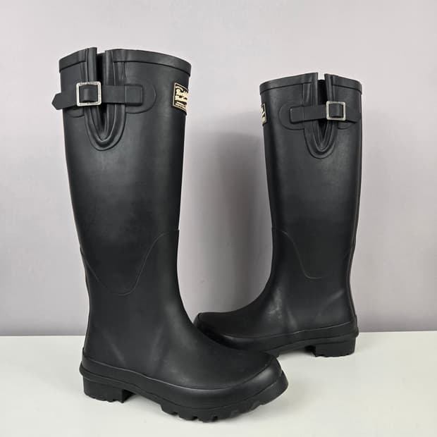 락피쉬 웨더웨어 롱 레인부츠 UK3 (230-235) US36 블랙