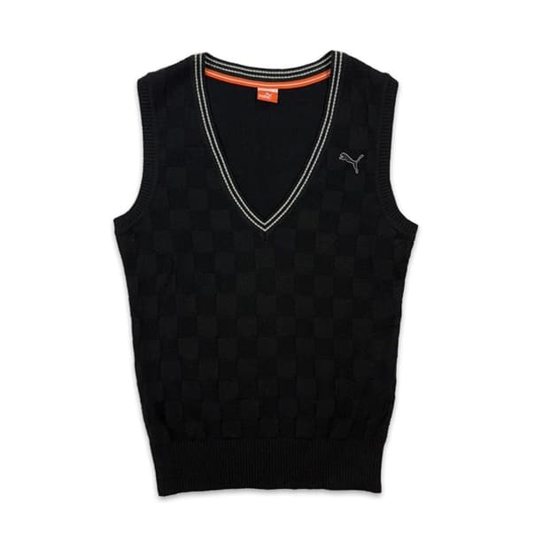 빈티지 PUMA 블랙 니트 베스트