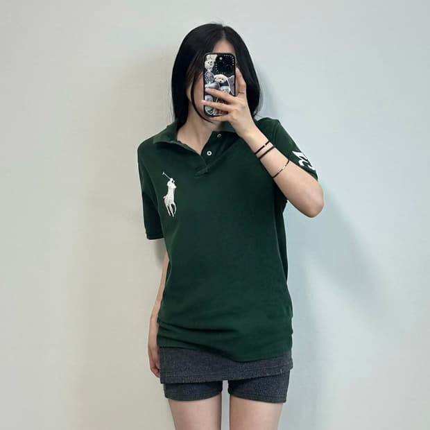 폴로 랄프로렌 빅포니 QR 그린 반팔 피케 카라 티셔츠