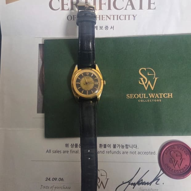 [정품,히든피스] 롤렉스 오이스터 골드 턱시도 투톤 다이얼