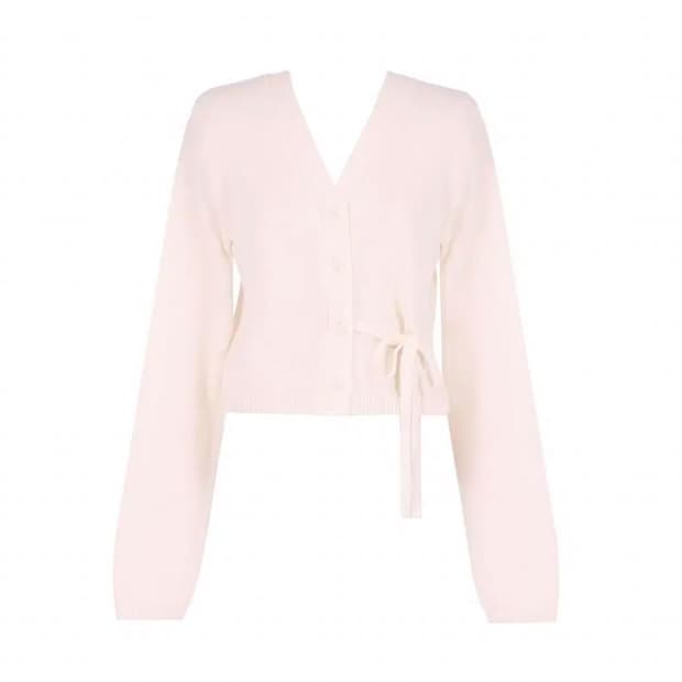 클리시어 코프 베이비 핑크 리본 가디건