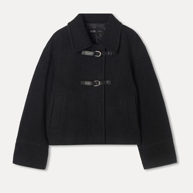 미쏘 블랙 숏 코트