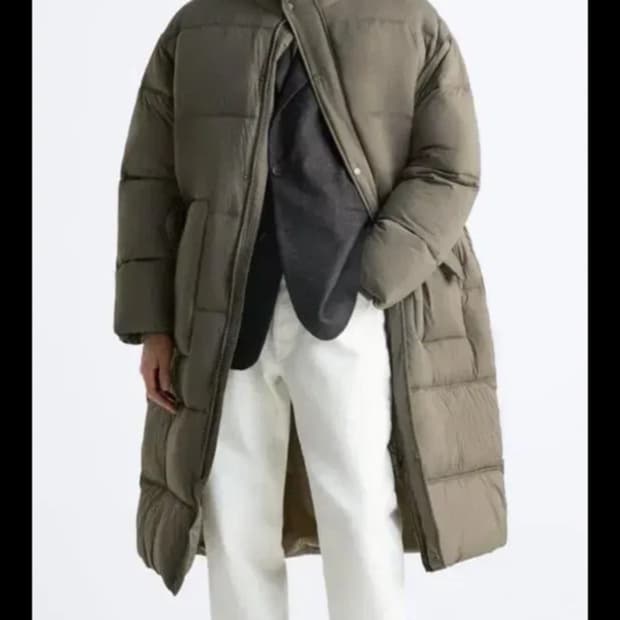 자라 롱패딩 xl