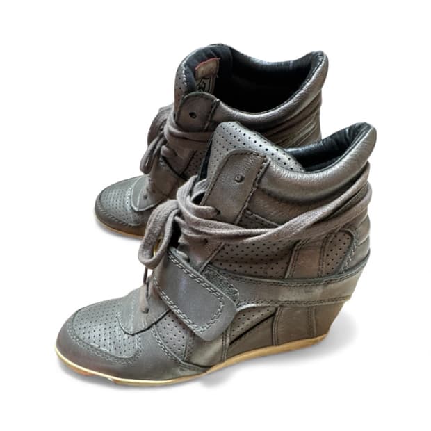 Ash 웨지힐 하이탑 스니커즈 36