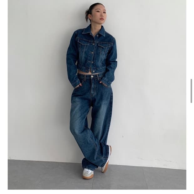 에스투 클래식 데님 셋업 (진청)