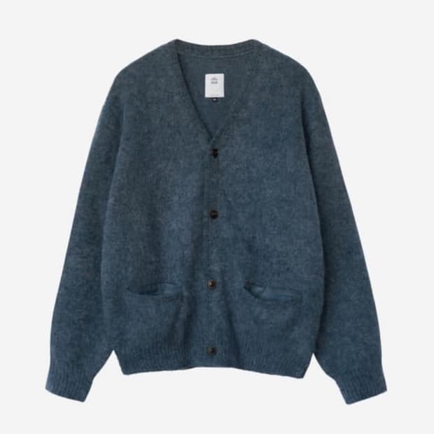 폴리테루 모헤어가디건블루 4사이즈