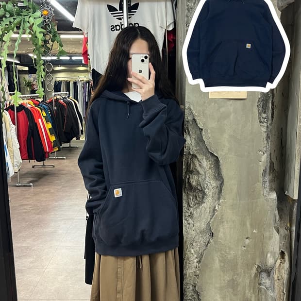 칼하트 후드티 네이비 M #csz1844
