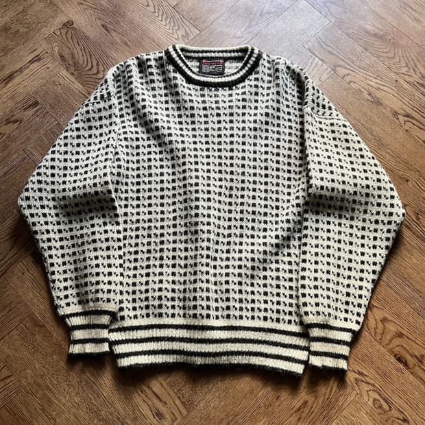 [M]90's 노르웨이제 버드아이 울 스웨터