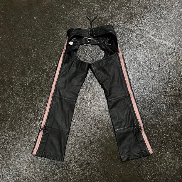 할리데이비슨 가죽 챕스 팬츠