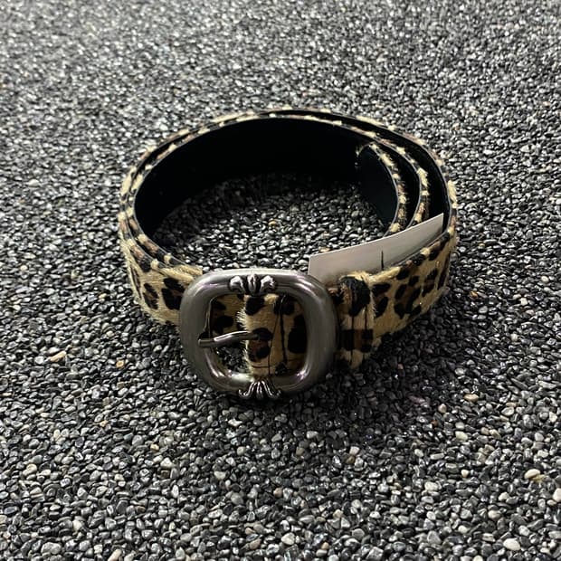 빈티지 y2k 레오파드 벨트 B3751