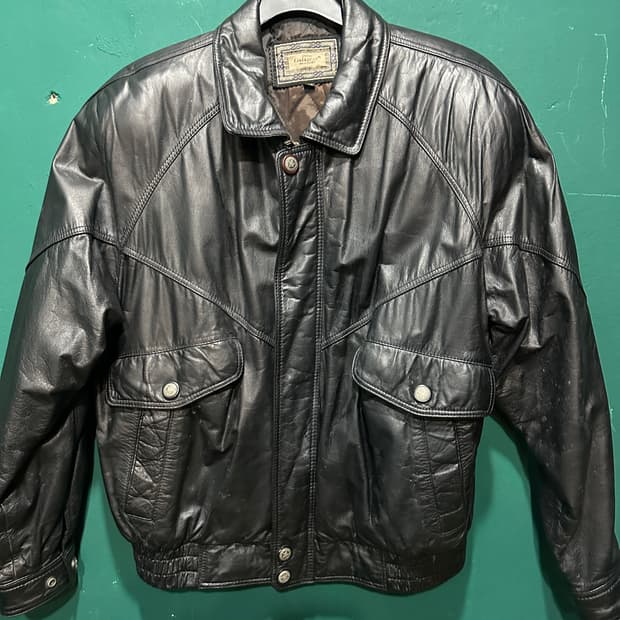 소가죽 a-2자켓 블랙 100사이즈