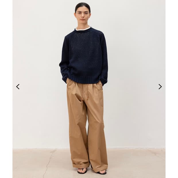 문달 moondal 베이지 와이드 팬츠 S