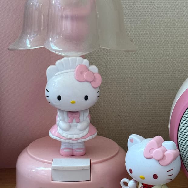 헬로키티 메이드 무드등 핑크