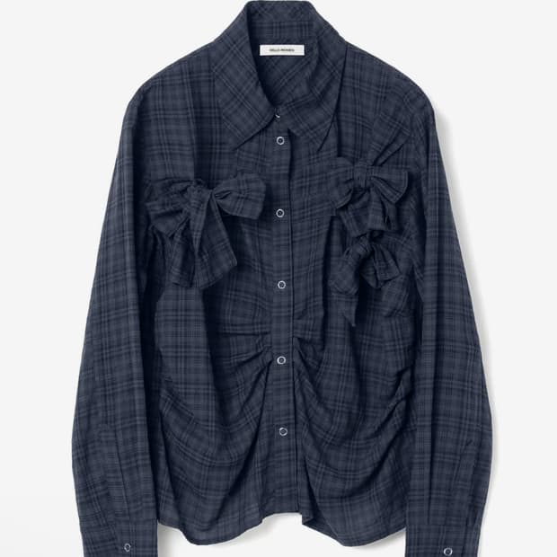 밀로우먼 리본 타이 셔츠 컬러교환/판매