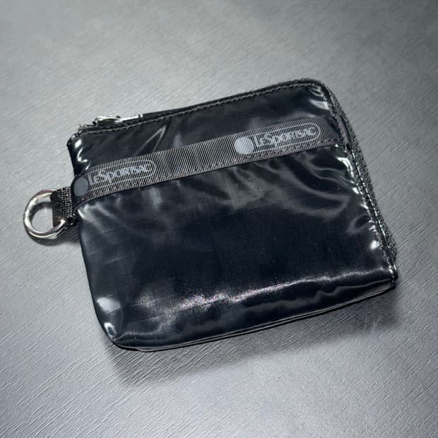 레스포삭 카드 지갑 블랙 샤인 슬림 월렛