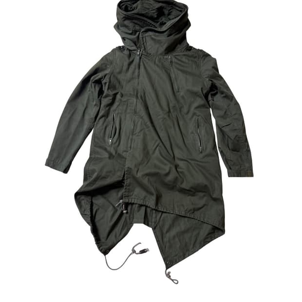 Vintage Stud Khaki Long Jacket