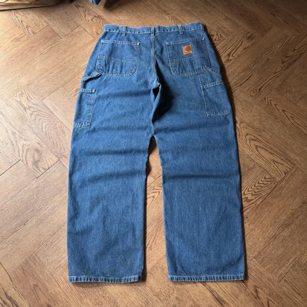 [36]칼하트 USA 싱글니 카펜터 워크 데님 팬츠