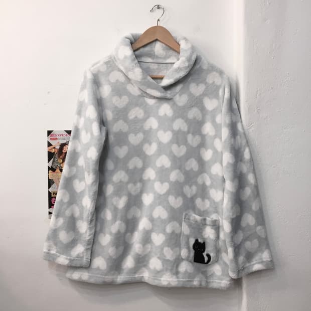 하트 깜냥 수면잠옷 상의