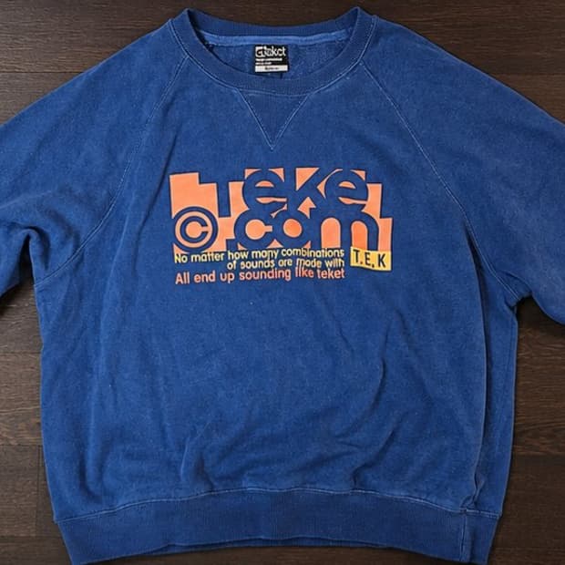 테켓 스웻셔츠 (맨투맨) folder sweatshirt blue