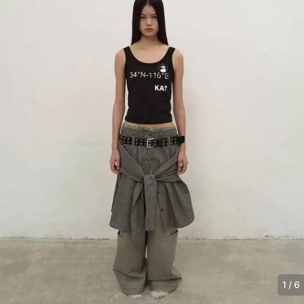 LCDC KAT PRINT SLIM TANK TOP