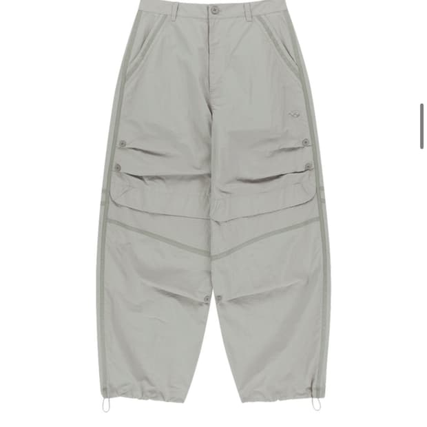 산산기어 테이프드 버튼 팬츠 라이트 그레이 2사이즈