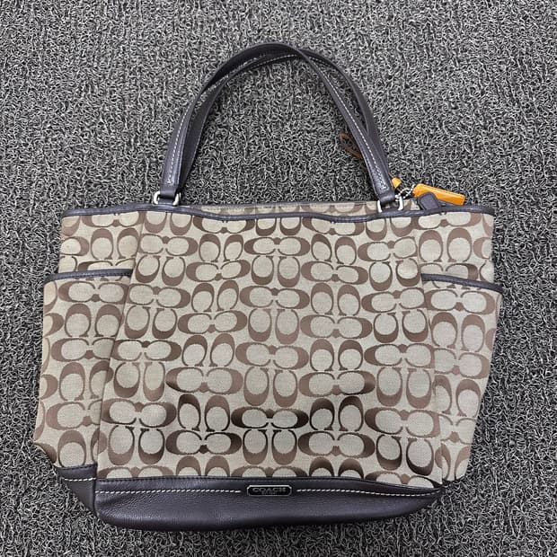 COACH 코치 여성 시그니처 캔버스 토트백 숄더백