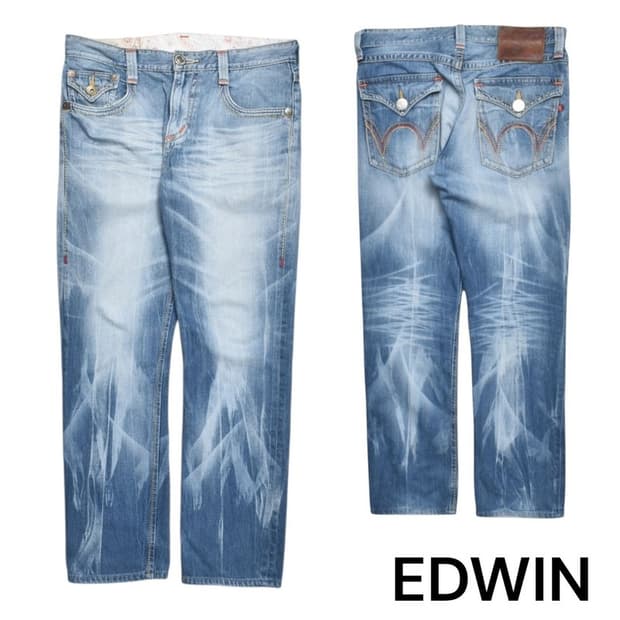 90S 에드윈 블루트립 웨스턴 청바지 34