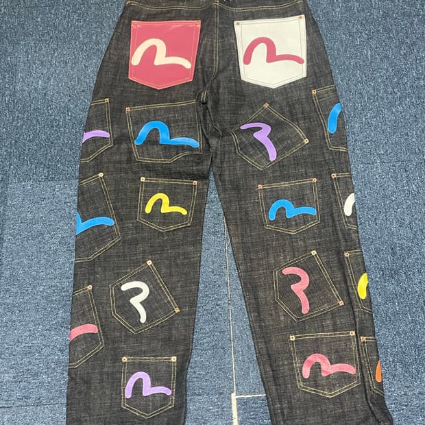 에비수 멀티포켓 셀비지 팬츠 36x36