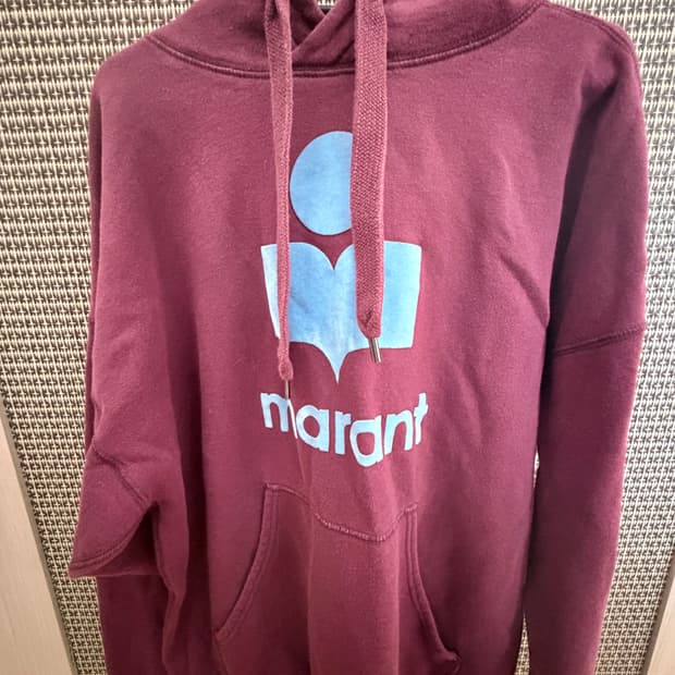 이자벨마랑 후드티 버건디 정품 (상태좋음)