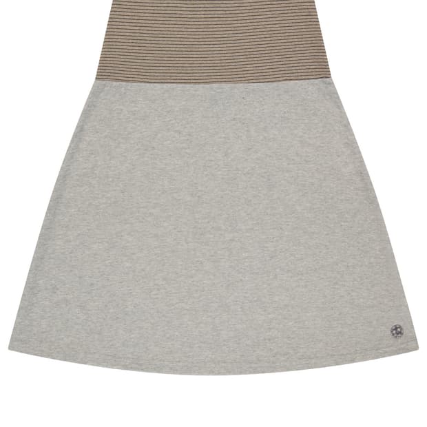 코이세이오 038 STRIPE SKIRT MELANGE GREY