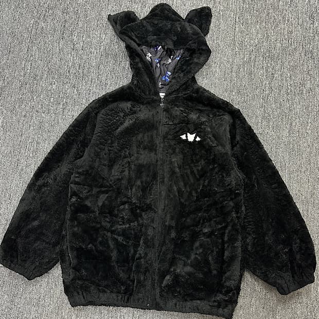 쿠로미 플리스 후드집업 