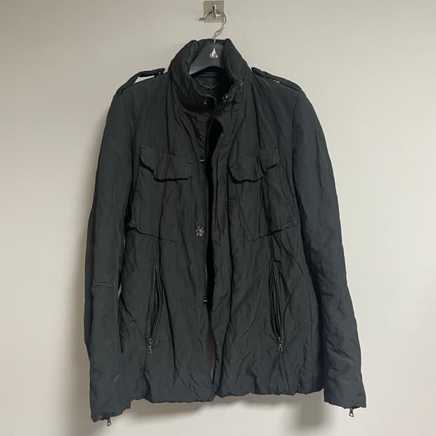 The viridi anne crinkled field jacket