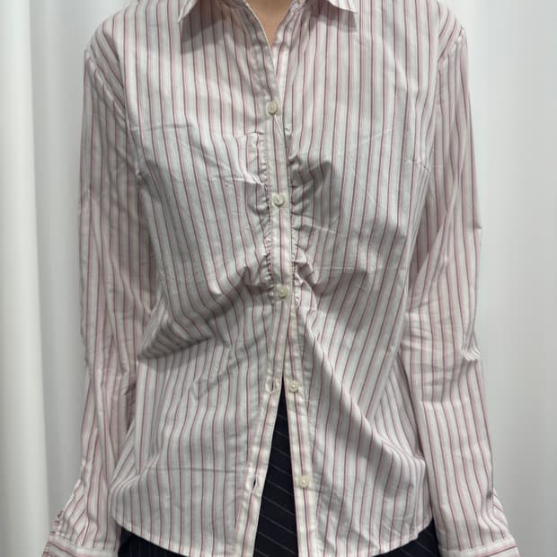 line shirring shirt