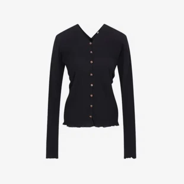 베이스레인지 타브 가디건 블랙 xs