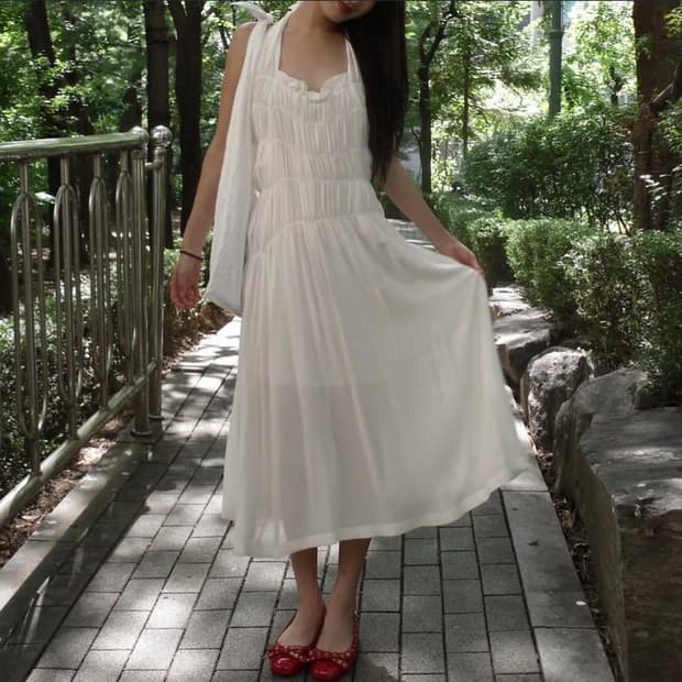 앙개 홀터넥 원피스 001