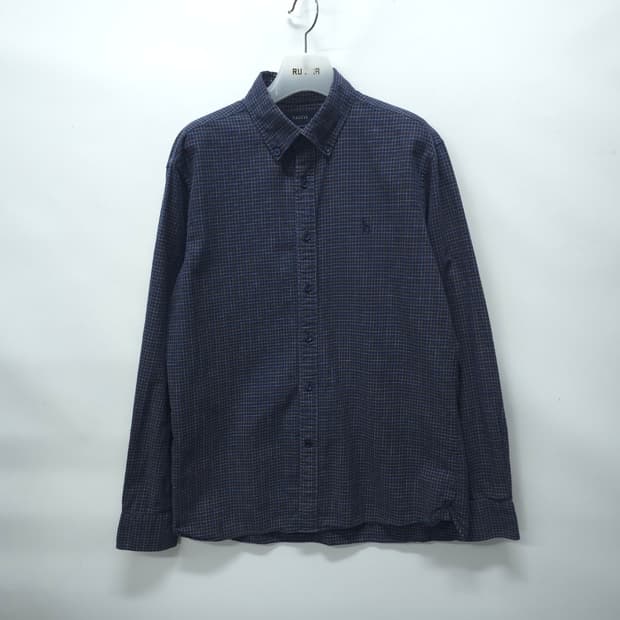 헤지스(HAZZYS) 네이비 멀티 체크셔츠 ( 95~100 )