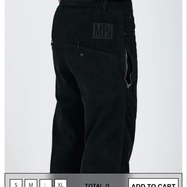 PLASTICPRODUCT MPa UTILITY PANTS WOMEN L